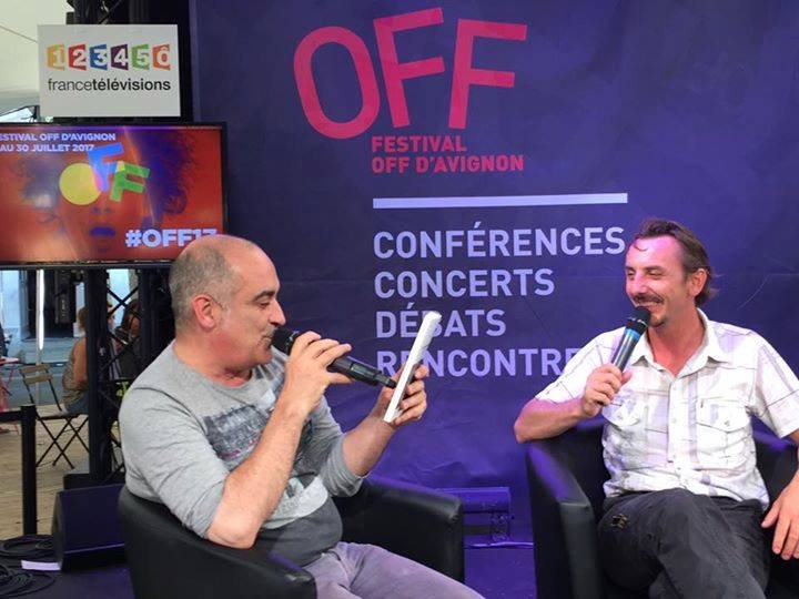Gaël Dubreuil interviewé au Village du Off, Festival d'Avignon 2017