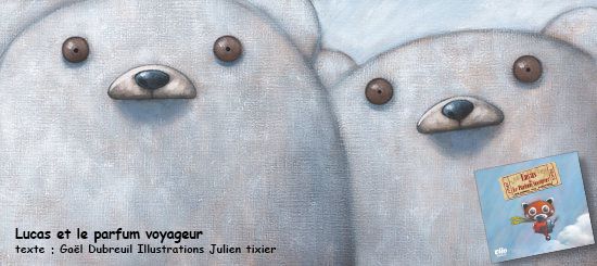 Illustration de Julien Tixier pour Lucas et le parfum voyageur